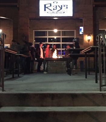 Ray's Pub Fire Pit on Patio 801 W Market St, Akron, Ohio Highland Square