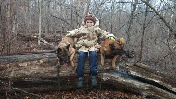 Challenging trail hike with the boy.