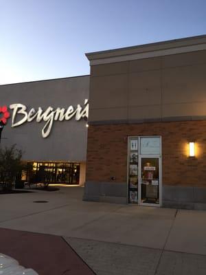 We are located near south  entrance of Bergner's and adjacent to simply mac. Its on the "The District" by Cherryvale Mall.