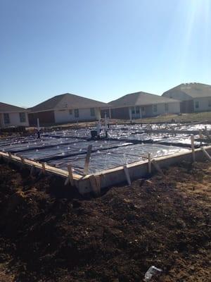 Pre-pour, post tension foundation inspection