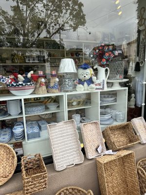 Adorable patriotic window display