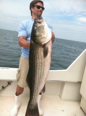 48 Lb Striper on the Black Rock