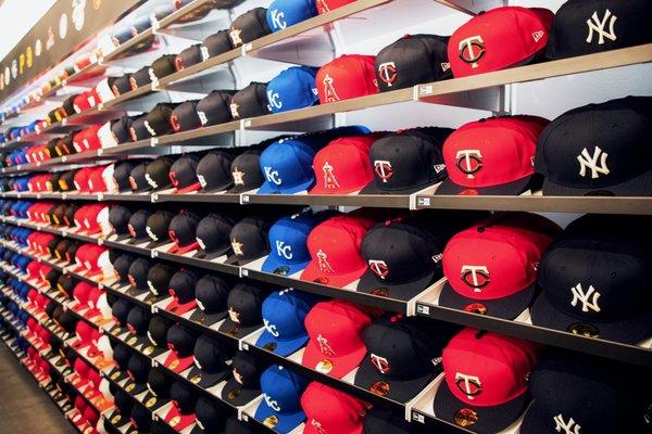 Hats from all 30 MLB clubs.