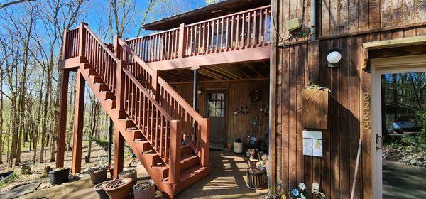 Deck staining and repairs