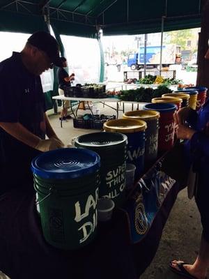 The selection of pickles is second to known, from old bay to dill to sweet n spicy... He's got you covered!