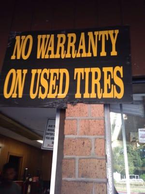 No Warranty!