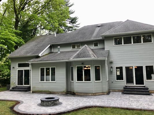 Completed patio