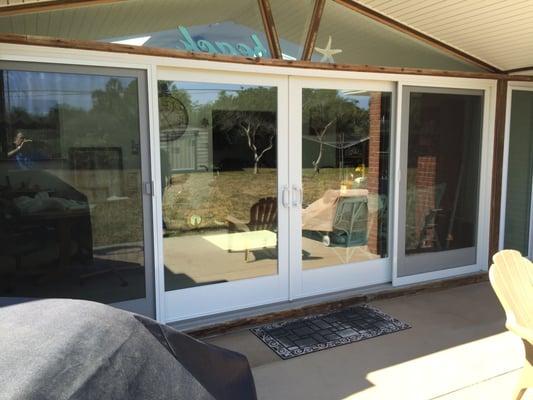 Beautiful Sliding Glass Door adds tons of natural lighting.