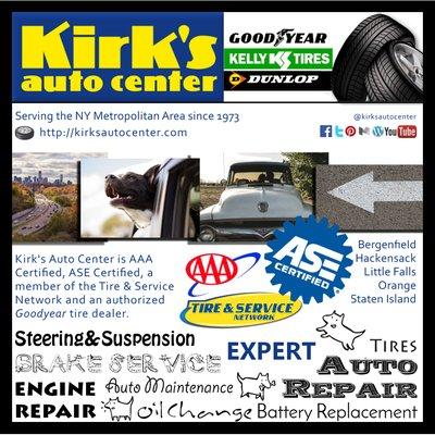 Where customers send their friends! Find us on social media outlets too @kirksautocenter.