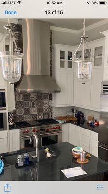 Pattern tile backsplash