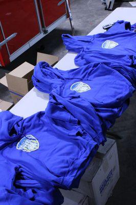 Screen Printing job for Santa Rosa United.