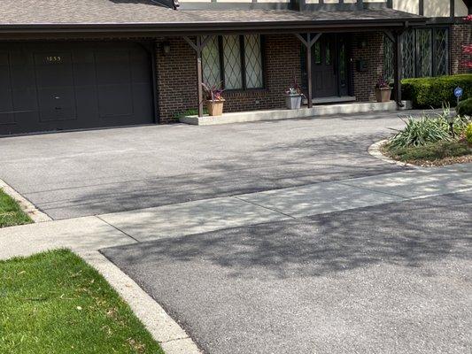 My driveway before