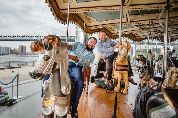 Janes Carousel Couples Photo Session