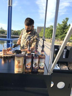 Coffee, Affogato, Nutella toast