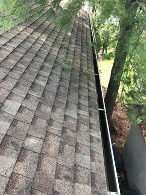 After gutter cleaning