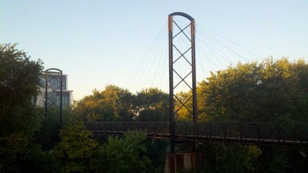 Bridge over Fall Creek near VA hospital