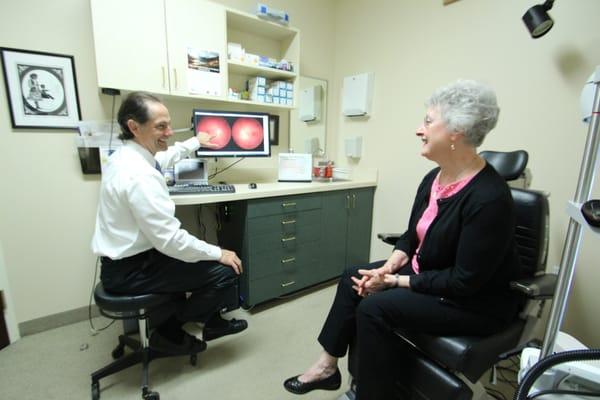 Dr. Vaher is always thorough with his eye health examinations.