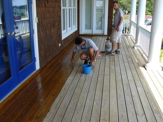 Window Gang Deck Cleaning