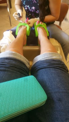 Getting my toes done