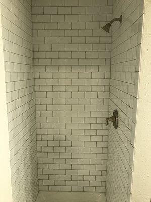 Sleek subway tile