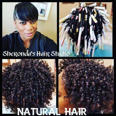 Straw set on natural hair. Absolutely gorgeous!