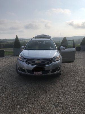 Chevy traverse hold up to 6 passengers.