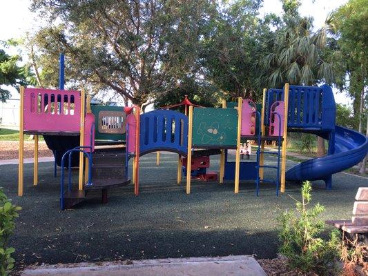 Little person playground from the back.