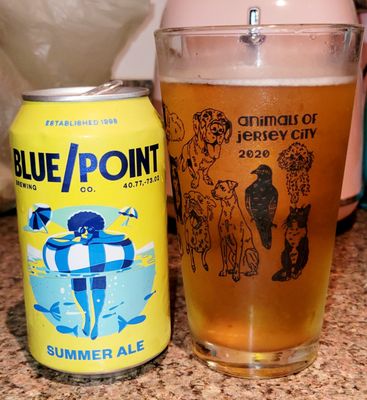 Blue Point Brewing Co. Summer Golden Ale Beer 12floz Cans 6pk Poured $12.99 (07/15/23). @WebsterLiquor #JerseyCity @BluePointBrewing