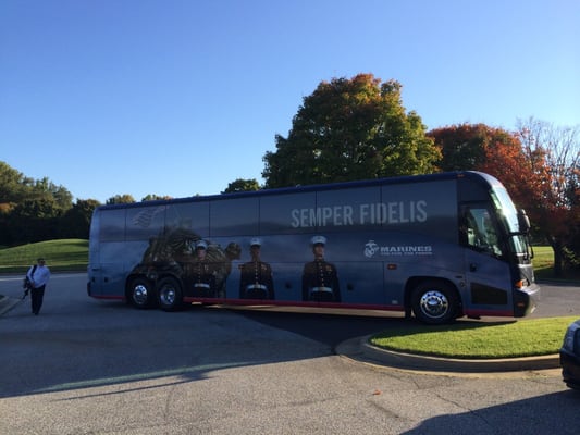 USMC WOUNDED WARRIOR  TOUR BUS