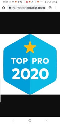 Thumbtack top Pro 3 years running