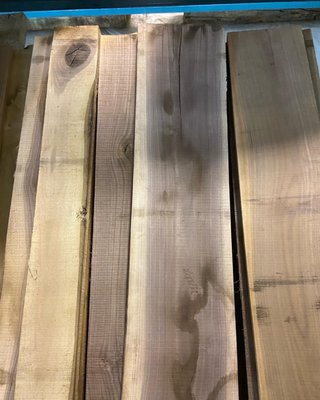 Dimensional walnut lumber