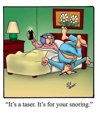 Try a sleep appliance, not your taser!