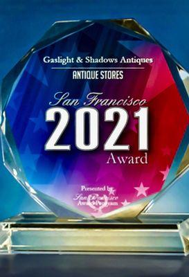 Award for 2021 San Francisco Antique Stores