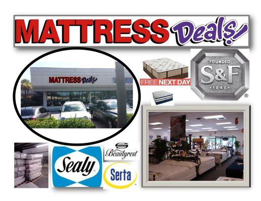 Come by Mattress Deals today!  Deals change daily so be sure to come back soon.