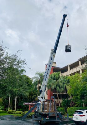 New Rheem Compressor going to roof!