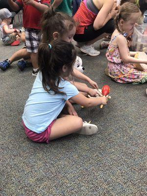 Music during story time