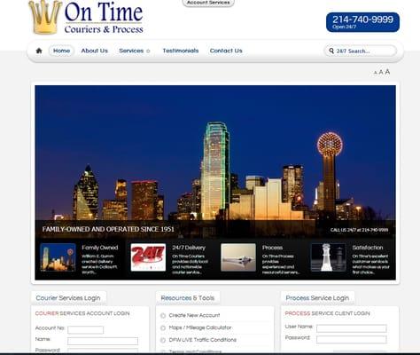 www.ontimecouriers.com