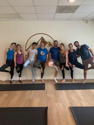 A great time at partner yoga. :)