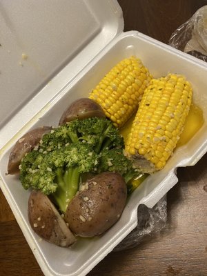 Corn,broccoli and potatoes