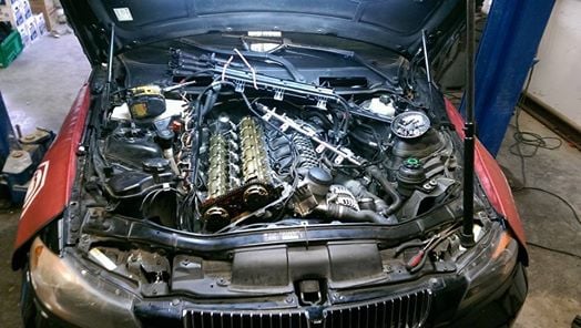 BMW 335i valve cover gasket and spark plugs. We have the special tools needed to remove the spark plugs on this engine.