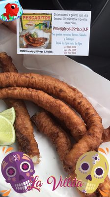 #Streetfood homemade fish sticks, pescaditos estilo DF