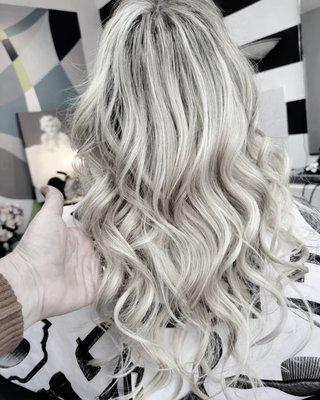 Beautiful and happy haircolor