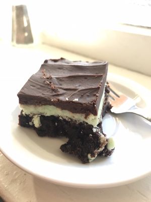 Mint chocolate brownie