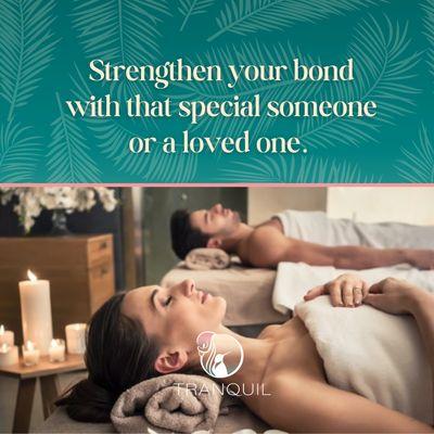 Booking a mobile couples massage is a great way to strengthen your bond with that special some in your life, a friend, or a loved one.