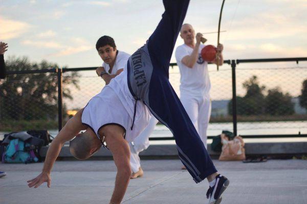 Adults class at Depot Park in Gainesville, FL Capoeira Gainesville