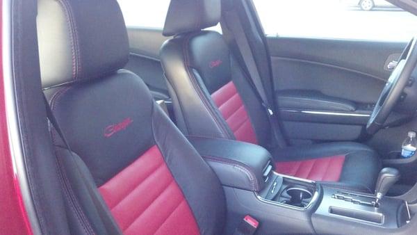 2 TONE LEATHER SEATS FOR A 2011 CHARGER