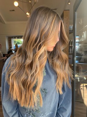 After: Balayage touch up and cut