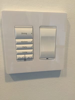 Control panel for lights/dimmers..