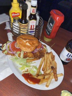 Fish sandwich and fries!