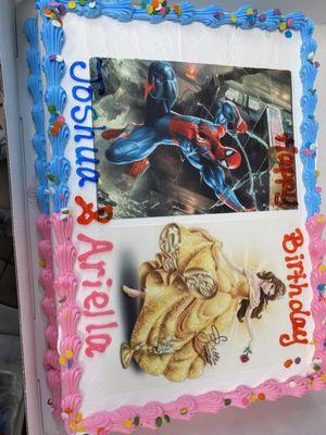 Superman/ Belle cake